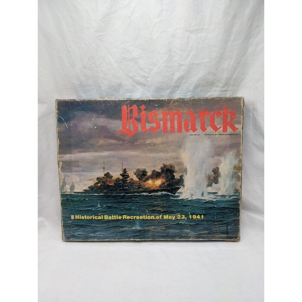 Avalon Hill 1978 Bismarck Board Game Complete